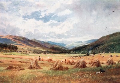Kigger op ad Glen Lochy nær Killin, Perthsire (farvelitografi) af Henry Sutton Palmer