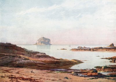 The Bass Rock - A Tranquil Evening (farvelitografi) af Henry Sutton Palmer
