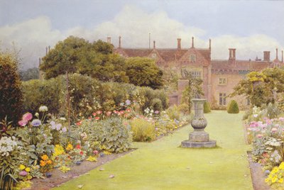 The Grass Walk, Helmingham Hall, 1892 (wc på papir) af Henry Terry
