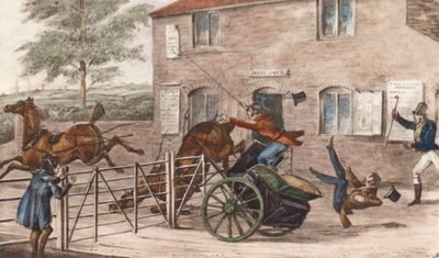"Gad vide, om han er god til at springe i træ!" (litografi) af Henry Thomas (after) Alken