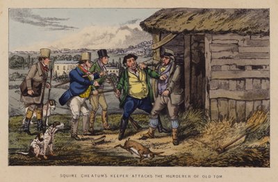 Illustration til Jorrocks Jaunts and Jollities (farve litho) af Henry Thomas (after) Alken