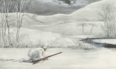 Skydning af vildænder i Mytton (litho) af Henry Thomas (after) Alken