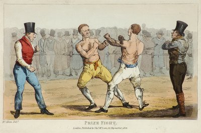 Præmiekamp (farveætsning) af Henry Thomas (after) Alken