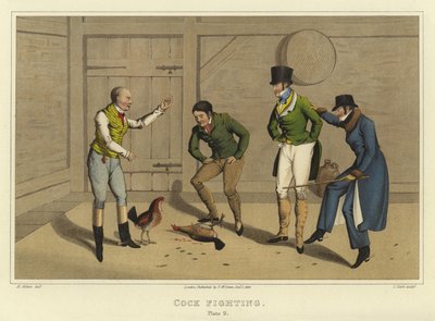 Hanekamp (chromolitho) af Henry Thomas Alken