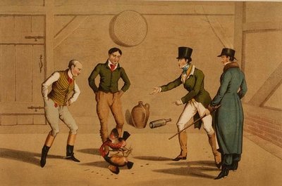 Cock Fighting, aquatinted af I. Clark, pub. af Thomas McLean af Henry Thomas Alken