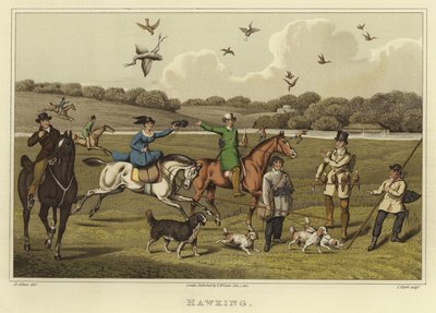 Hawking (chromolitho) af Henry Thomas Alken