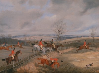Jagtscene: Tegning af coveret af Henry Thomas Alken