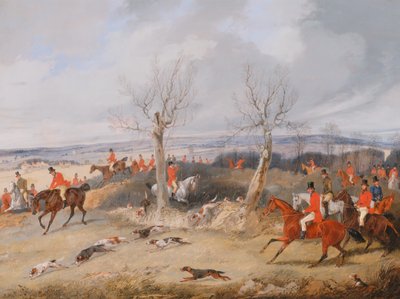 Jagtscene: In Full Cry, ca. 1840. af Henry Thomas Alken