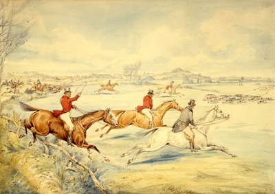 Jagtscener: Fuld gråd af Henry Thomas Alken
