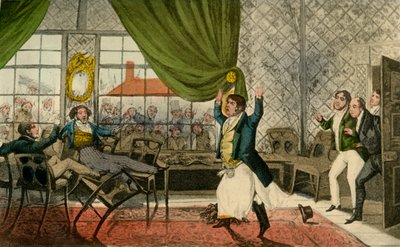 Åh mine herrer! Herrer! her er en beklagelig begivenhed, 1838 af Henry Thomas Alken