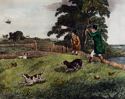 Agerhønsjagt af Henry Thomas Alken