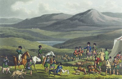 Sporting Meeting in the Highlands, aquatinted af I. Clark, pub. af Thomas McLean, 1820, (akvatint) af Henry Thomas Alken