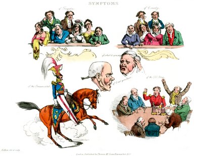 Symptomer på at være underholdt, 1822. af Henry Thomas Alken