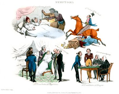 Symptomer på at være underholdt, 1822. af Henry Thomas Alken