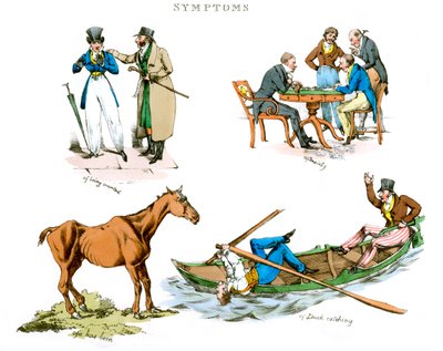 Symptomer på at være underholdt, 1822. af Henry Thomas Alken