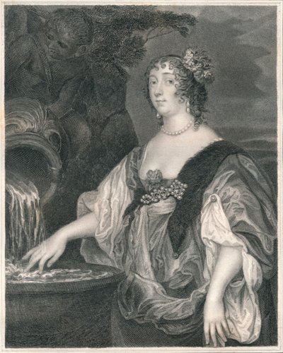 Lucy Percy, grevinde af Carlisle, c1635-1637, begyndelsen af midten af det 19. århundrede. af Henry Thomas Ryall