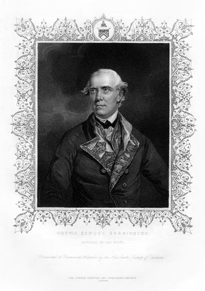 Samuel Barrington, britisk admiral, 1800-tallet. af Henry Thomas Ryall