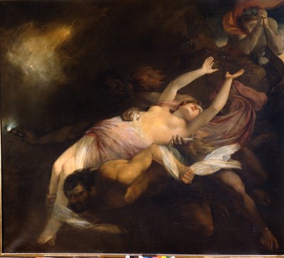 Eurydice kidnappet ved Orphee, Henry Thomson (1773 - 1843), oliemaleri. af Henry Thomson