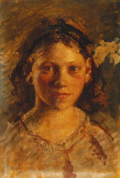 Hovedet af en pige af Henry Tonks