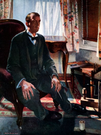 Selvportræt, 1909, 1926 af Henry Tonks