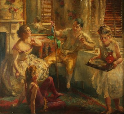 Spadserende spillere af Henry Tonks