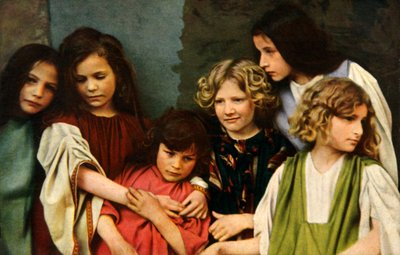 Børnekunstnere i Oberammergau Passion Play, 1922. af Henry Traut