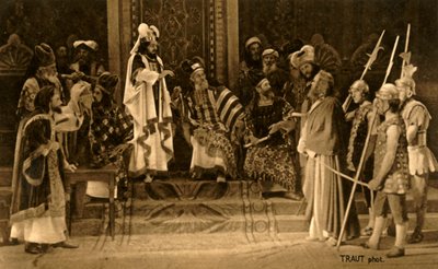 Jesus foran Sanhedrinet, 1922. af Henry Traut