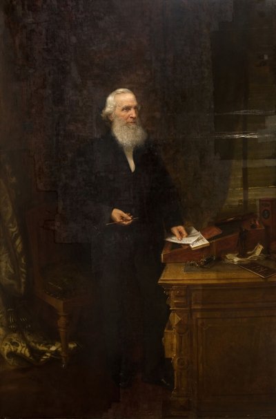 Portræt af Sir Josiah Mason, 1873. af Henry Turner Munns