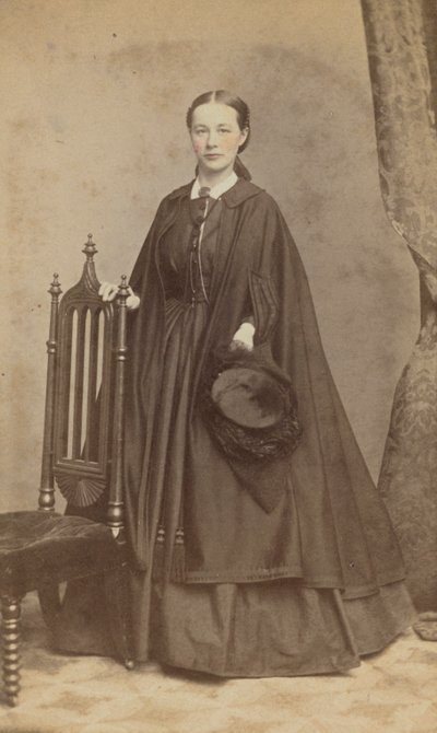 Carte-de-visit portræt af Carrie N. Lacy, 1865. af Henry Ulke