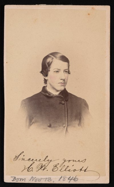 Portræt af Henry Wood Elliott 1846-1930, 1865. af Henry Ulke