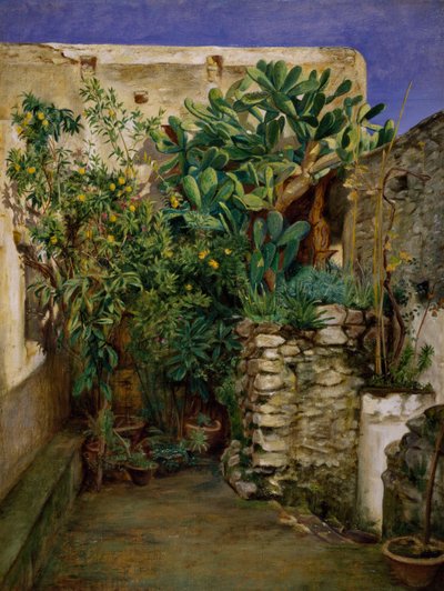 Hjørne af en østlig gårdhave, 1860 af Henry Wallis