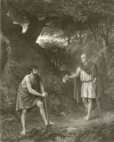 Timon og Flavius af Henry Wallis