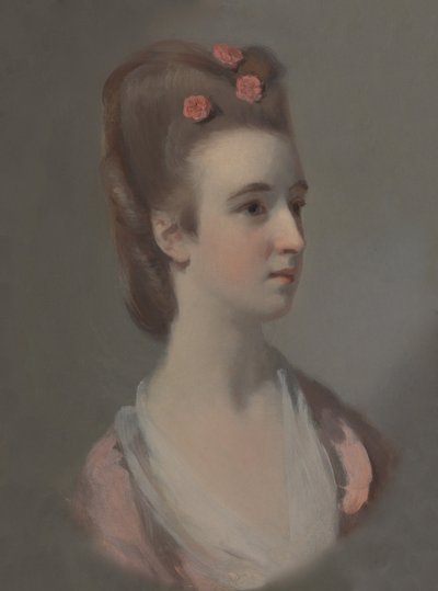 Portræt af en kvinde, muligvis Miss Nettlethorpe af Henry Walton
