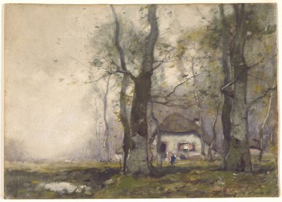Lodge in the Woods, 1891 (wc på papir) af Henry Ward Ranger