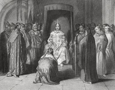 Kong Richard II slog kongerne af Connaught, Ulster, Thomond og Leinster til ridder i 1394, 