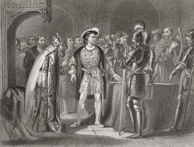 Lord Thomas Fitzgerald giver afkald på sin troskab til Henry VIII i 1534, fra 