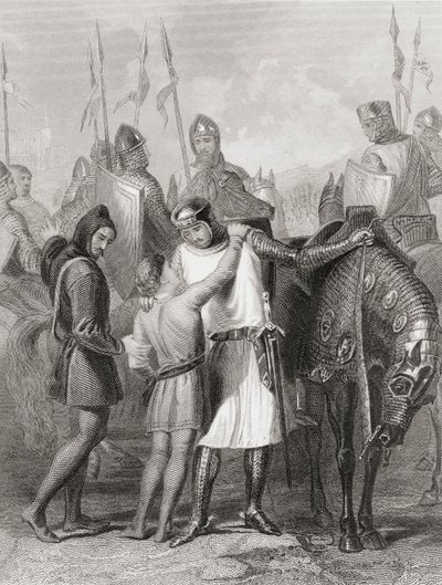 Richard, jarl af Pembroke, tog afsked med sin bror, før han rejste til Irland i 1169, fra 