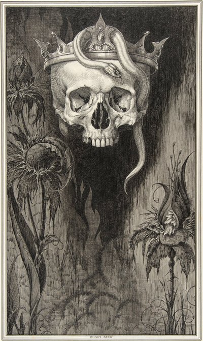 Illustration fra hertuginden af Malfi og Den hvide djævel, to skuespil af John Webster (1580 - 1634), pub.1930 af Henry Weston Keen