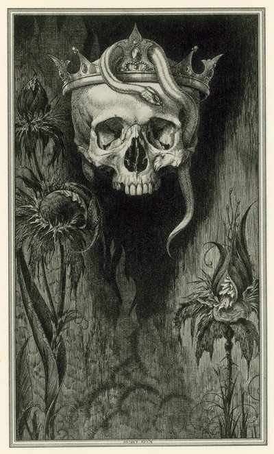 The Duchess Of Malfi af John Webster: Tailpiece (litho) af Henry Weston Keen