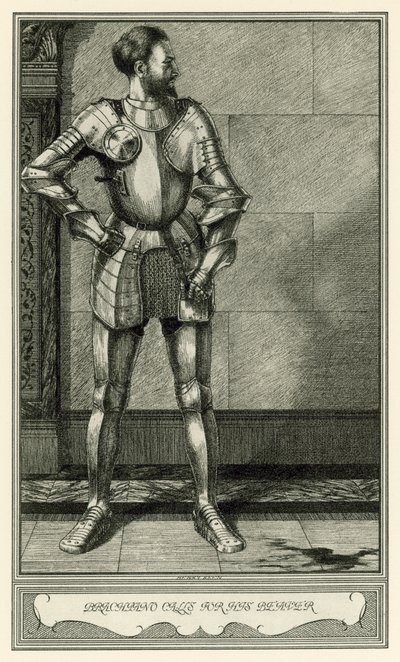 The White Devil af John Webster: Brachiano kalder på sin bæver (litho) af Henry Weston Keen