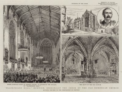 Blackfriars Hall, Norwich, oprindeligt koret i den gamle dominikanske kirke af Henry William Brewer