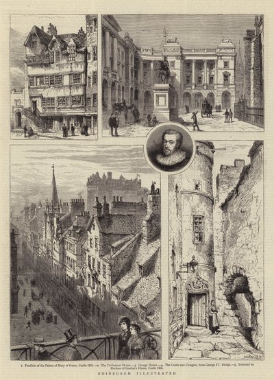 Edinburgh Illustreret af Henry William Brewer