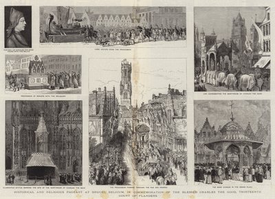 Historisk og religiøs fest i Brügge, Belgien, til minde om den salige Karl den Gode, trettende greve af Flandern af Henry William Brewer