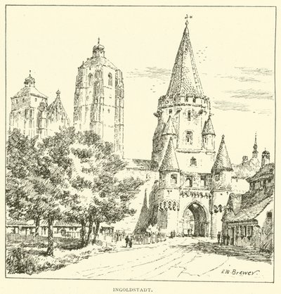Ingolstadt (gravering) af Henry William Brewer