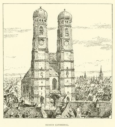 Domkirken i München (gravering) af Henry William Brewer