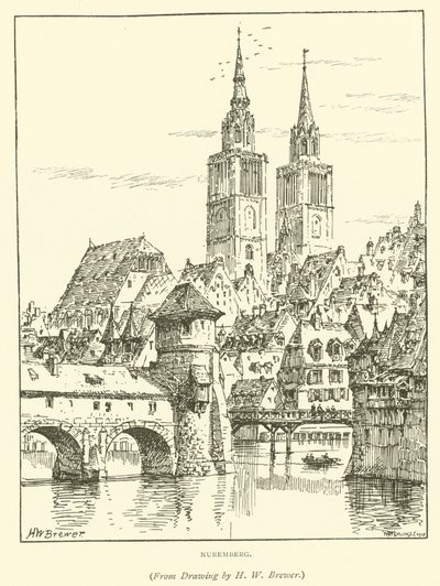 Nürnberg (gravering) af Henry William Brewer