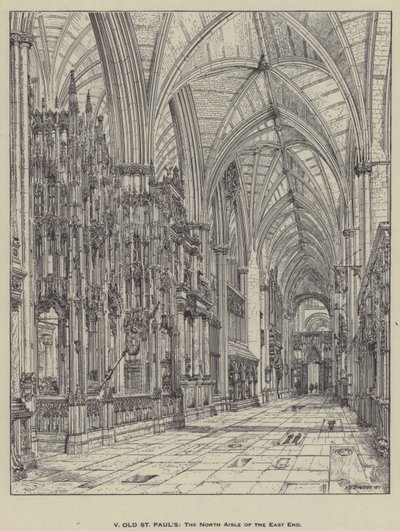 Old St Pauls, North Aisle of East End af Henry William Brewer