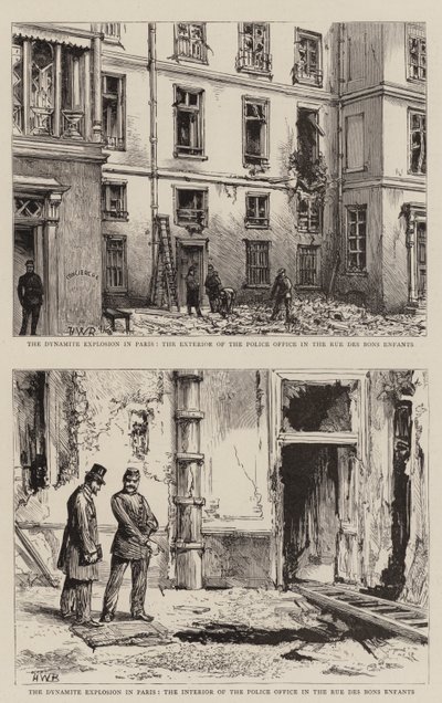Dynamiteksplosionen i Paris af Henry William Brewer