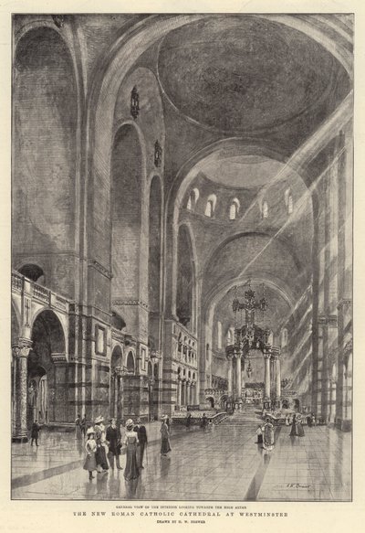 Den nye romersk-katolske katedral i Westminster af Henry William Brewer
