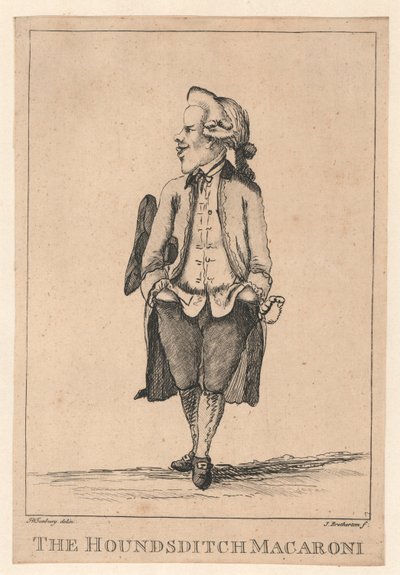 The Houndsditch Macaroni af Henry William Bunbury